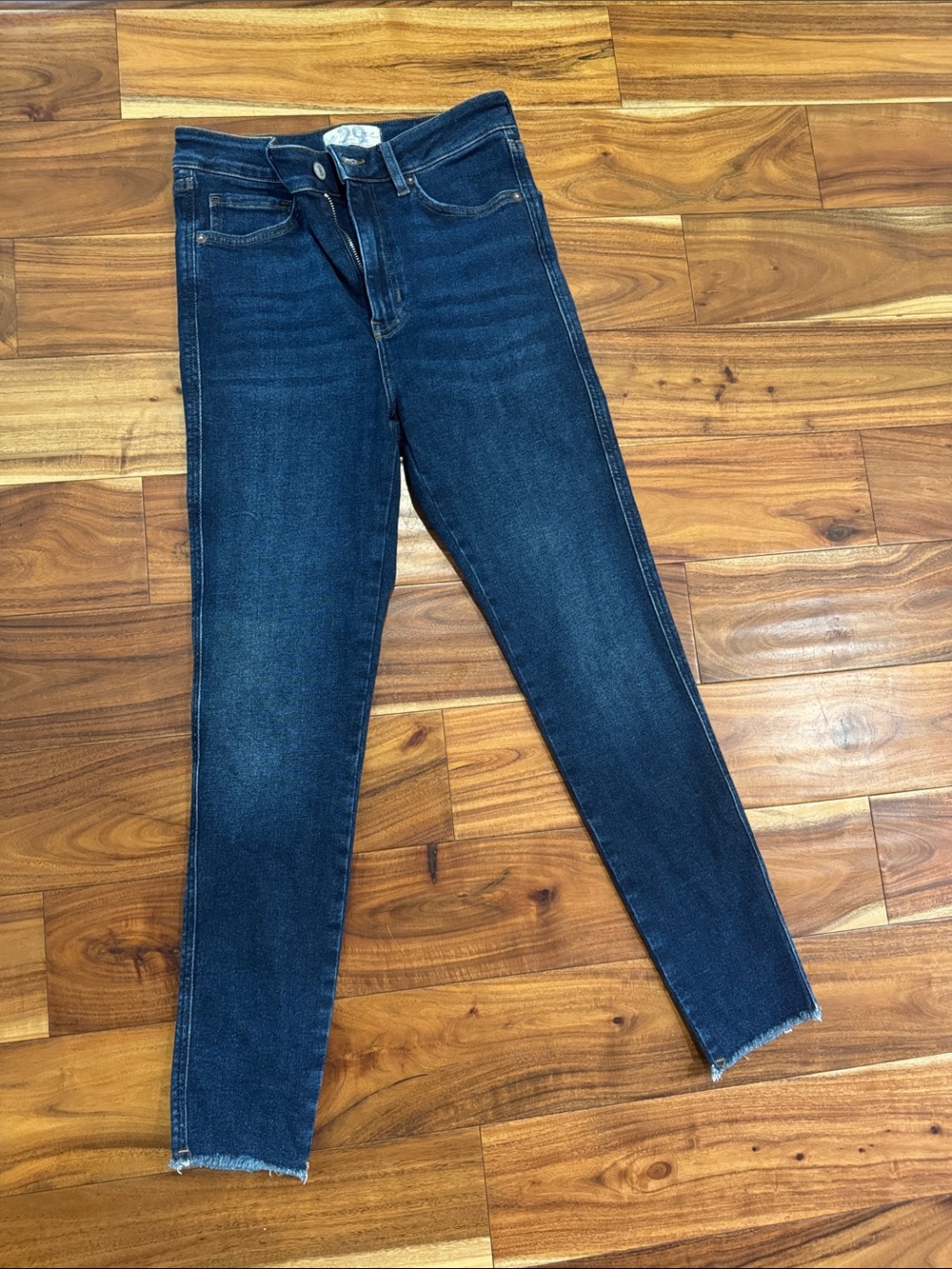 We The Free Dark Blue High-Rise Skinny Jeans